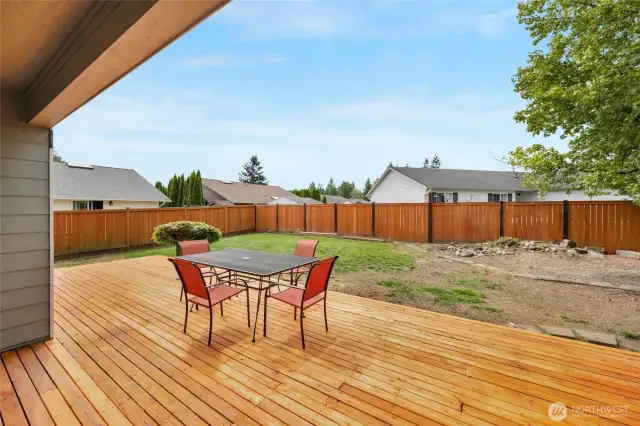 Oversized deck
