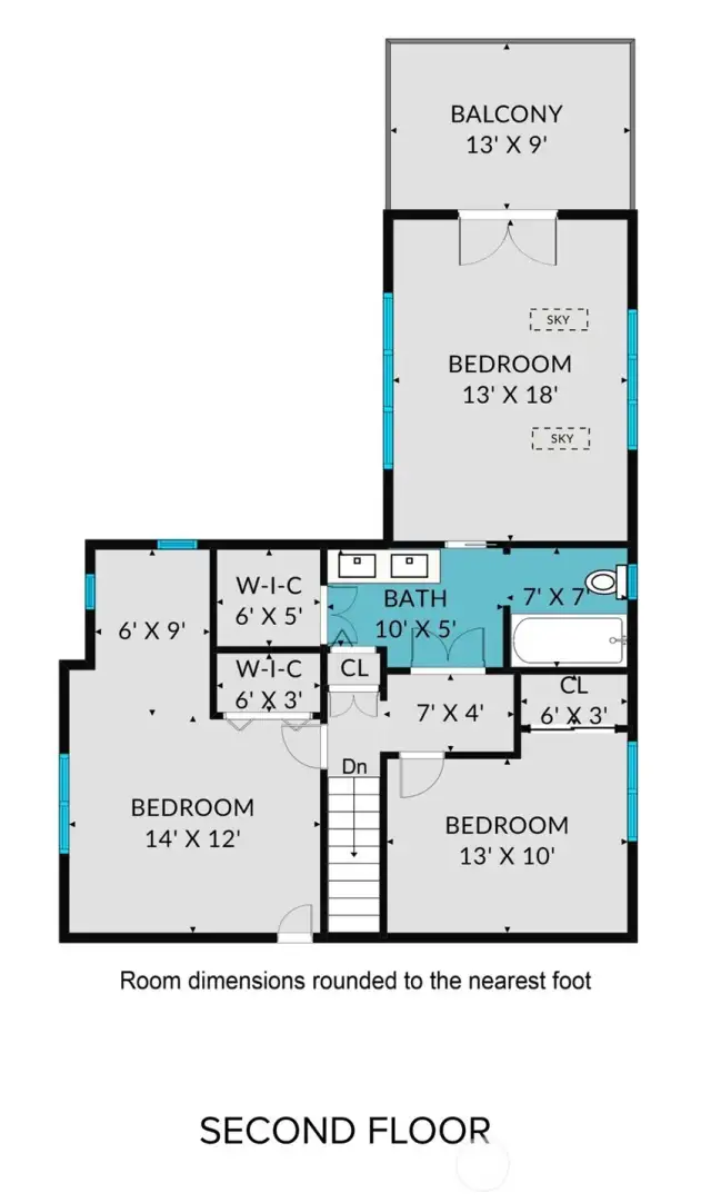 Second floor floorplan