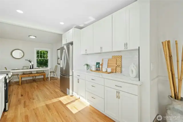 Everything is brand new in the kitchen - cabinets, appliances, fixtures & flooring