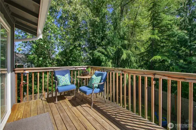 Sunny deck perfect for Summer BBQ's