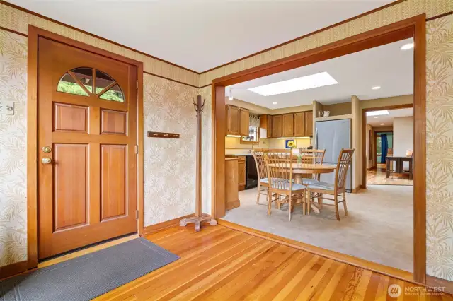 As you enter, you have all the charm of the 1930's home, but with tasteful upgrades and a lovely addition done in 1989.