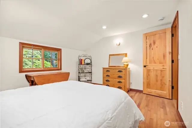 Like the other bedrooms, this room is also very spacious and has beautiful wood floors.