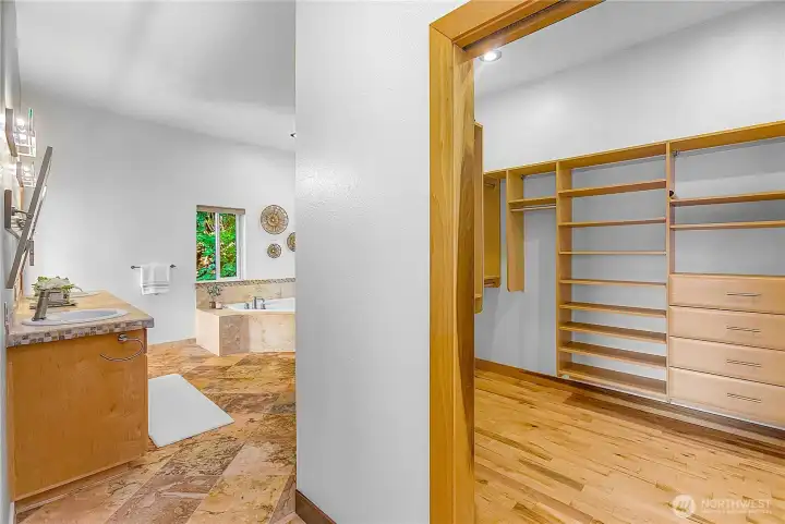 Primary Closet and Bath