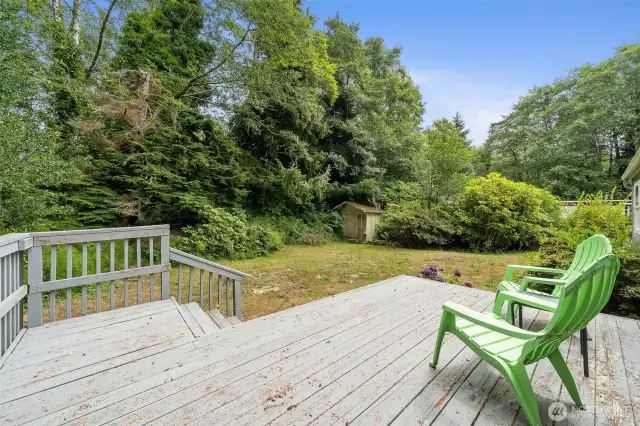 Backyard Deck facing East