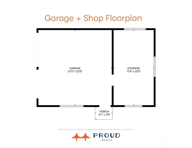 Double Car garage + Shop Floorplan