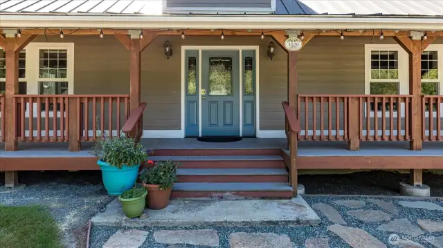Front Door with wrap around porch