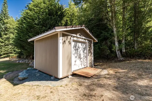 Garden shed in back yard