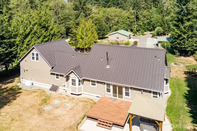 View of back of the house looking towards property entrance