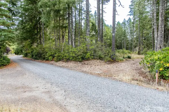 Entrance to the property is on the RIGHT just inside the gate. There is also a possible second driveway.