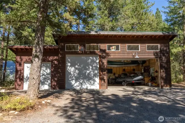 Keep the garage for vehicles or gear storage, or modify as part of your new home.