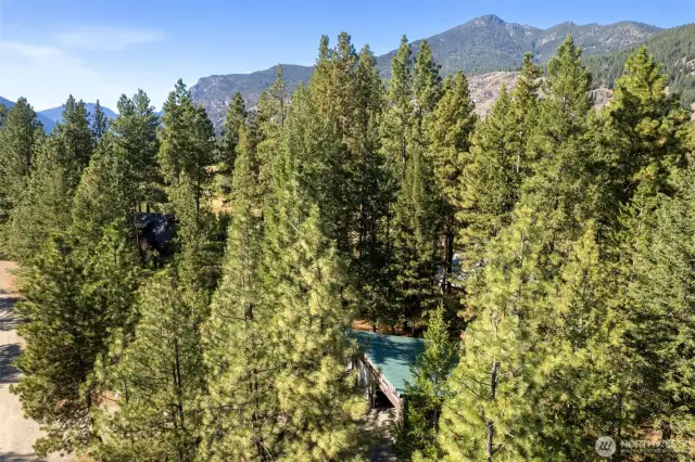 The property is well-situated for sun and views.