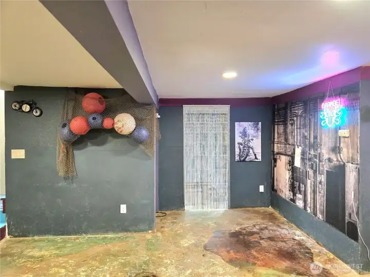 Basement to bonus room and laundry.