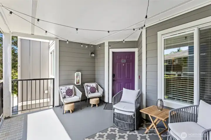 Large, covered Patio