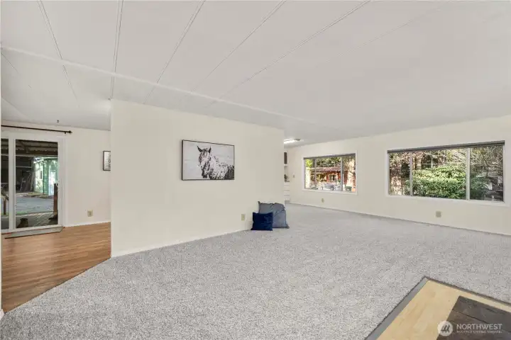 Light and bright with abundant windows