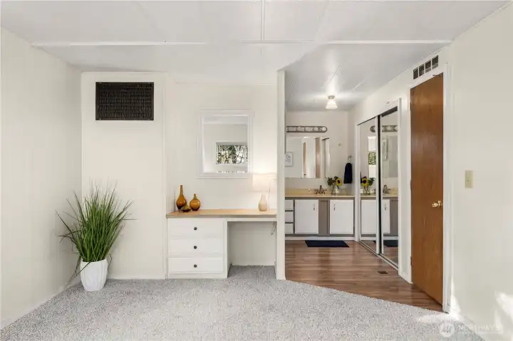 Primary bedroom with private bath