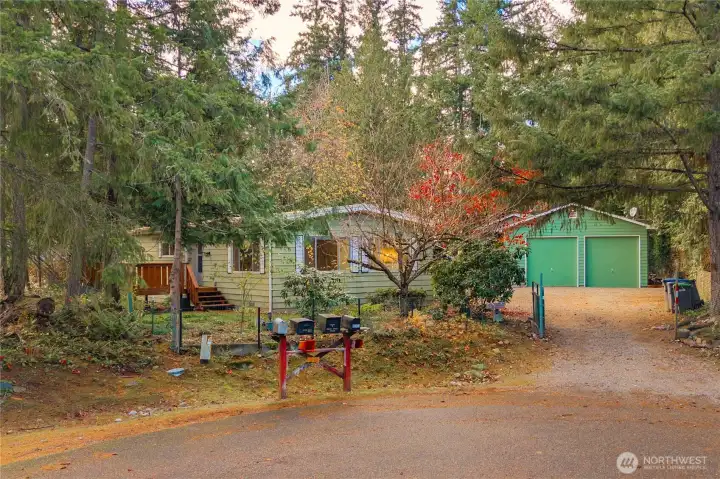 Affordable private home with garage and shop