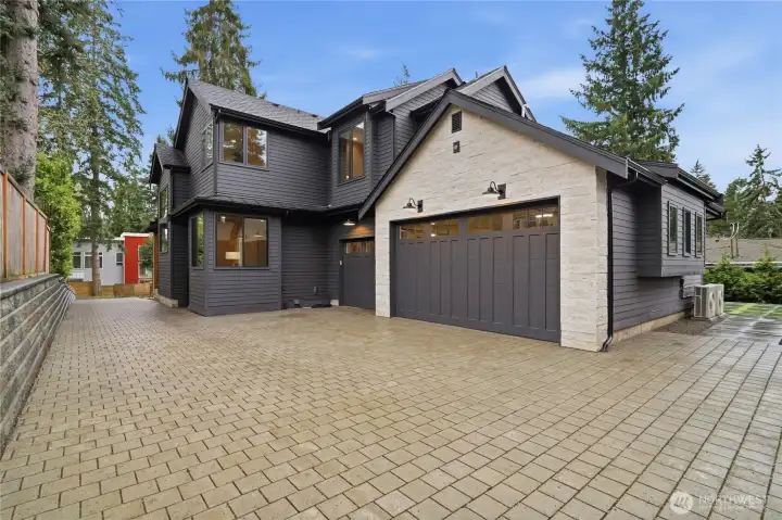 Three car garage wired for EV charger