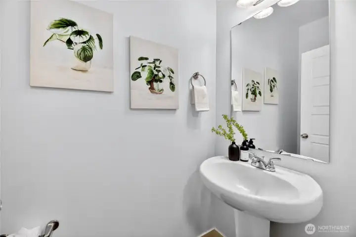 Guest powder room on Main Floor