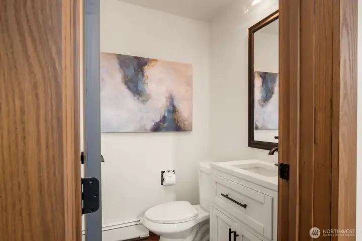 Bathroom in additional lower level finished space. Great for potential ADU, rec room, gym, office?