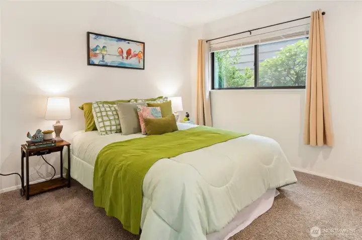 The second bedroom is nice and spacious as well - great for guests or a home office.