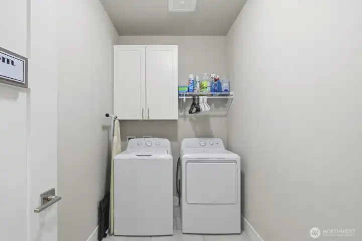 Laundry Room off of Garage Entry