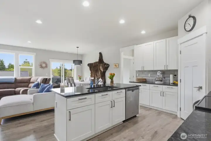 Open Concept Kitchen & Dining Room