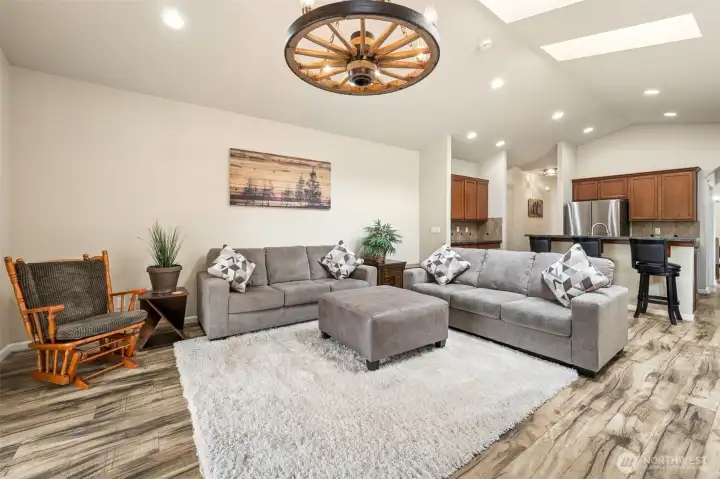 Very spacious living room.