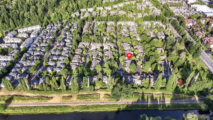 Less than a block from Sammamish trail
