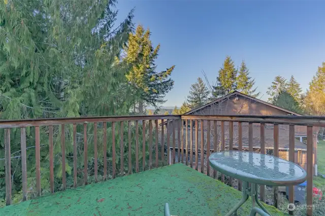 Upstairs Deck and view