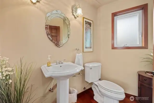 Half bath off living room.