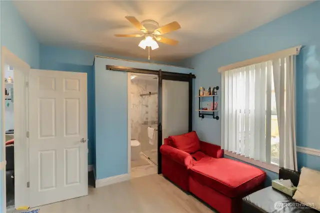 Primary bedroom with bathroom