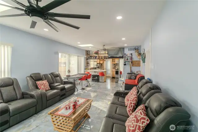 Living room from front door