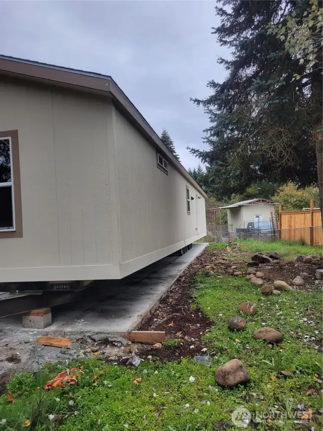 concete slab underneath