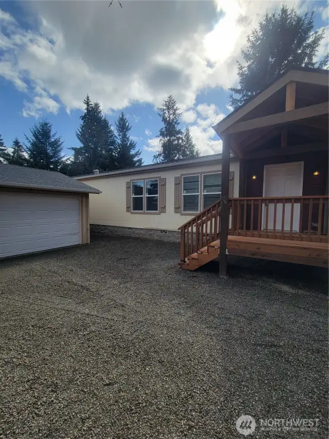 front and garage