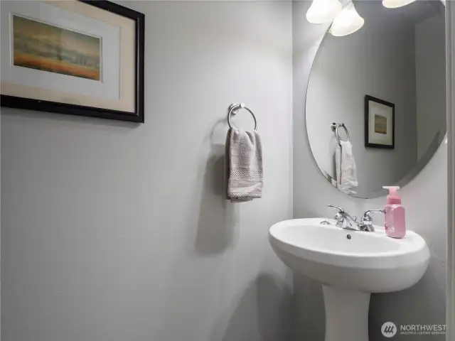 Half bathroom located on the main floor.