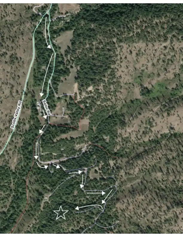 Map with approximate arrows to the prperty Map with approximate arrows to the prperty
