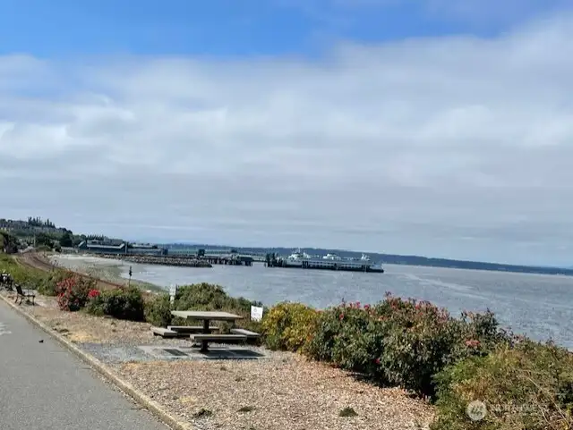 This beach is one block away