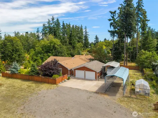 Over 1,600 living space on 16,000 sqft lot.