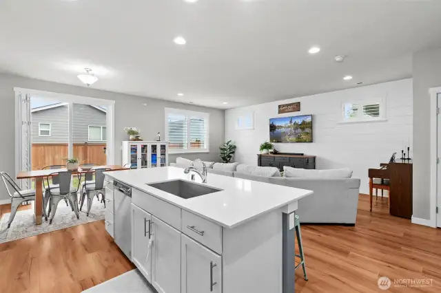 Quartz countertops.