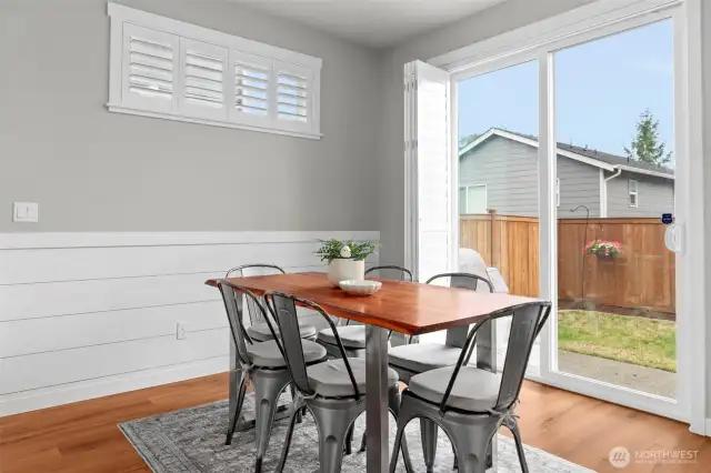 Enjoy a light-filled kitchen.