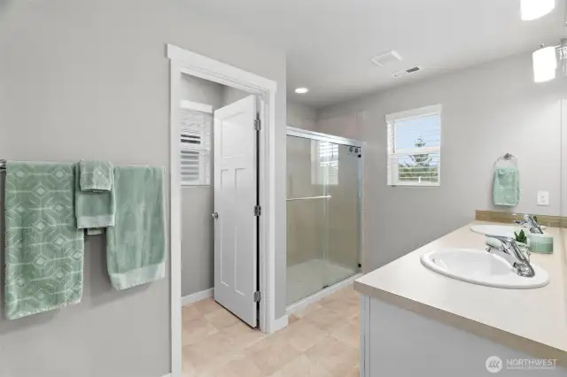 Double vanities.