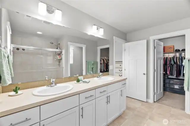 Large walk-in closet.