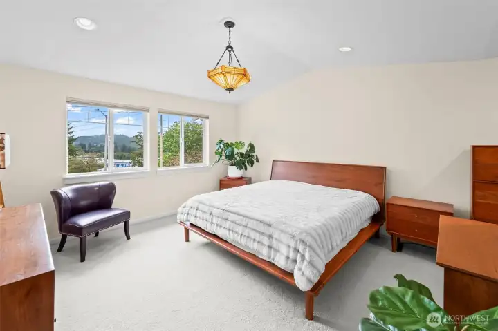 The 2nd level Primary Bedroom has a shared en suite bathroom.