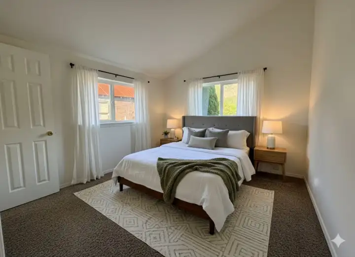 Bedroom three  Virtual staging