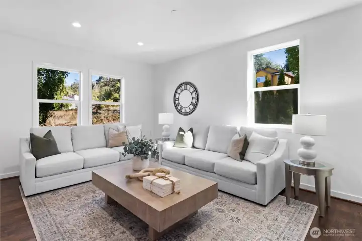 Spacious formal living room.