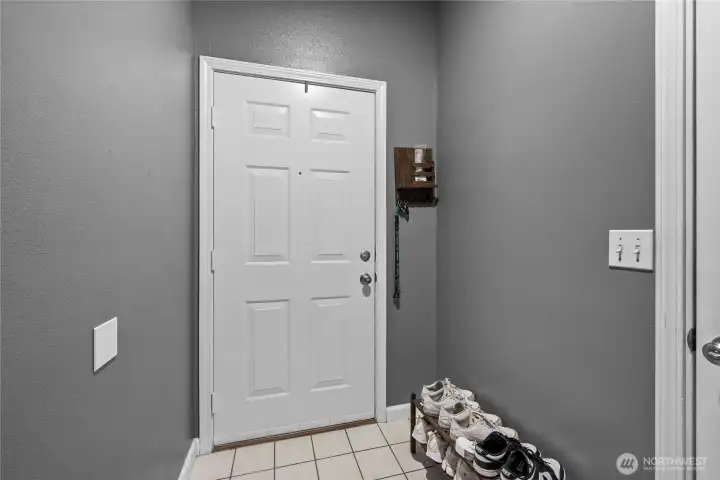 Down Stairs Entry Way near Garage Door