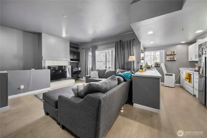 living and kitchen