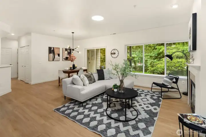 Open concept, single level living with no access stairs.