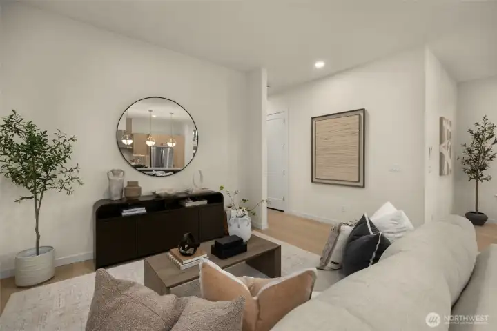 Open concept floor plan.