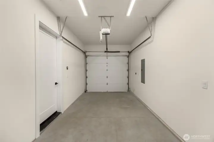 1-car garage with EV ready wiring.